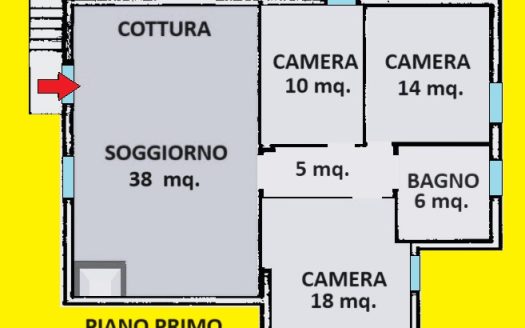 Fiumalbo località Dogana Nuova , Ampia Mansarda 3 Camere
