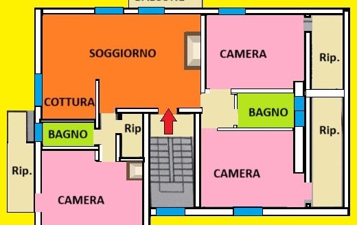 Abetone Le Regine Mansarda 3 Camere e Camino