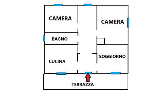 Pianosinatico Appartamento Ristrutturato al Piano Terra