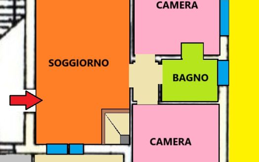 Dogana Nuova Trilocale con Camino e Terrazzo