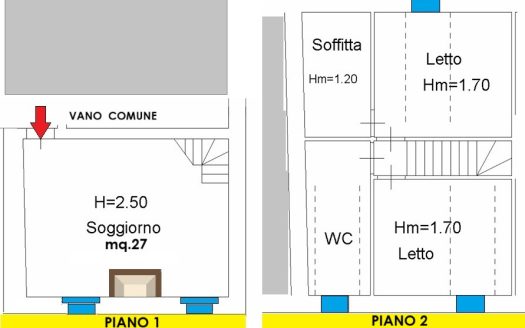 Fiumalbo Trilocale con Caminetto comodo al Centro