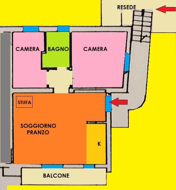 Cutigliano Loc. Il Melo Trilocale Indipendente